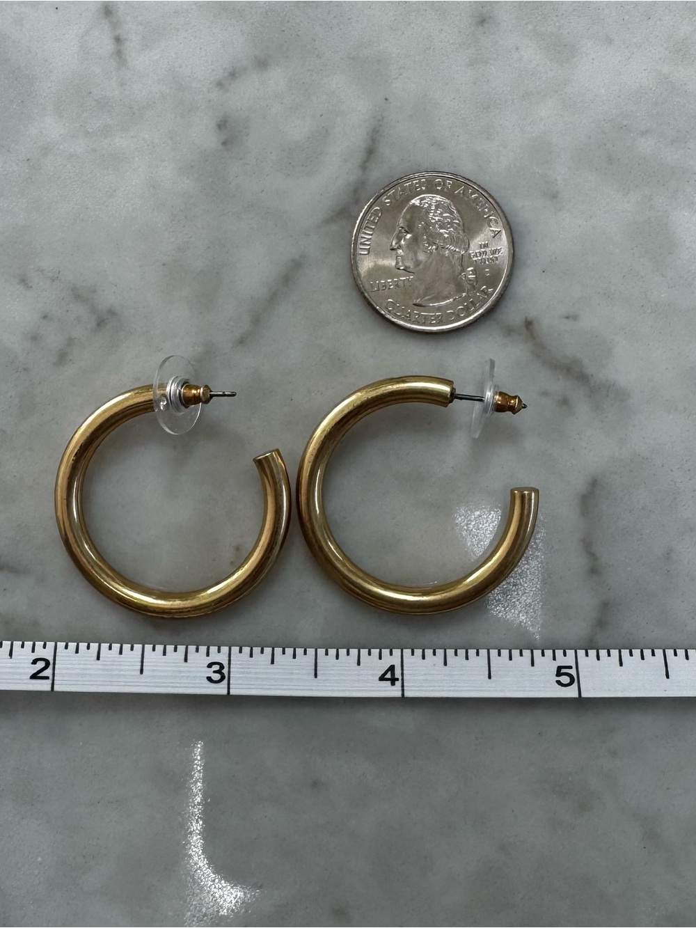 J. Crew gold hoops